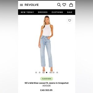 AGOLDE 90’s Jean size 24